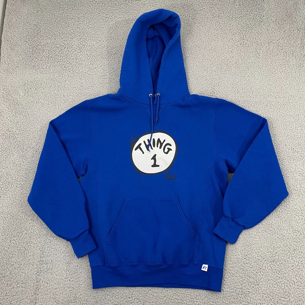 Thing 1 Dr. Seuss Experience Hoodie M Blue Russell Athletic Cat In The Hat